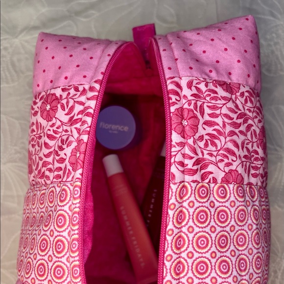 Large boxy makeup bag handmade